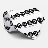 Eat Sleep Badminton Stropdas (Opgerold)