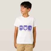Eat Sleep badminton T-shirt (Voorkant volledig)