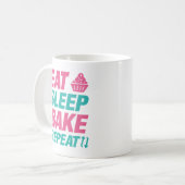 Eat Sleep Bake Herhalen Koffiemok (Voorkant links)