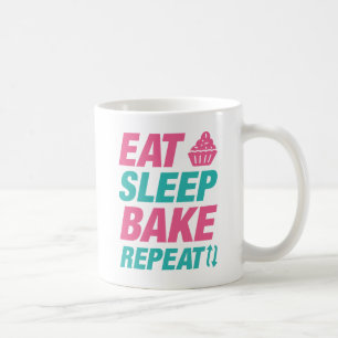 Eat Sleep Bake Herhalen Koffiemok