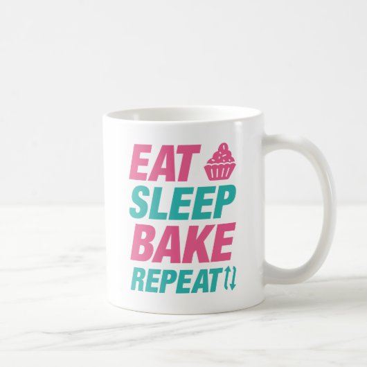 Eat Sleep Bake Herhalen Koffiemok (Rechts)
