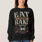 Eat Sleep Bake Repeat Trui (Voorkant)