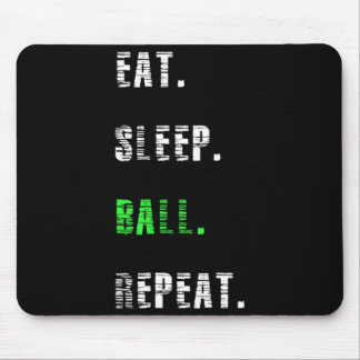Eat Sleep Ball Herhaal Basketball Gift Muismat