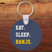 Eat Sleep banjo Sleutelhanger (Voorkant)