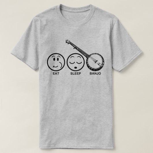 Eat Sleep Banjo T-shirt (Design voorkant)