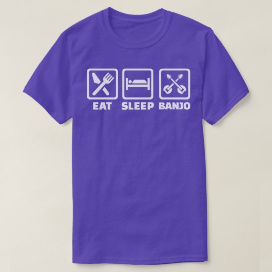Eat Sleep Banjo T-shirt (Design voorkant)