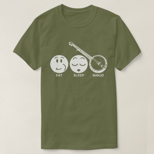 Eat Sleep Banjo T-shirt (Design voorkant)
