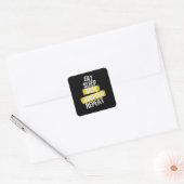 Eat Sleep Base Jumping Repeat Vierkante Sticker (Envelop)