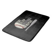 Eat Sleep Baseball Herhaal Funny Baseball Player Badmat (Gekanteld)