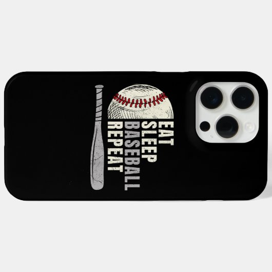 Eat Sleep Baseball Herhaal Funny Baseball Player Case-Mate iPhone Case (Achterkant (horizontaal))