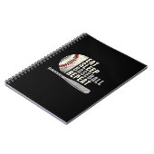 Eat Sleep Baseball Herhaal Funny Baseball Player Notitieboek (Linkerzijde)