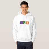 Eat Sleep Baseball Hoodie (Voorkant volledig)