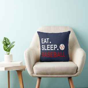 Eat Sleep Baseball Kussen