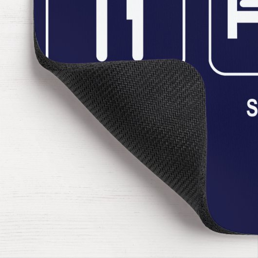 Eat Sleep Baseball Mousepad Muismat (Hoek)