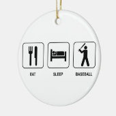 Eat Sleep Baseball Ornament (Links)