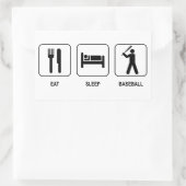 Eat Sleep Baseball Sticker (Tas)