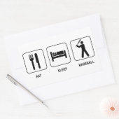Eat Sleep Baseball Sticker (Envelop)