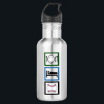 Eat Sleep Baseball Waterfles<br><div class="desc">Ik hou van eten,  slapen en honkbal spelen. Baseball is mijn leven.</div>