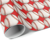 Eat Sleep Baseball Wrapping Paper Cadeaupapier (Rol Hoek)