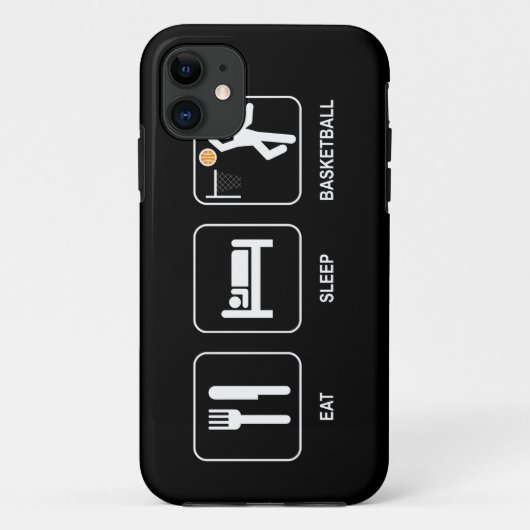 Eat Sleep Basketball Case-Mate iPhone Case (Achterkant)