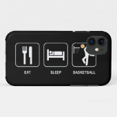 Eat Sleep Basketball Case-Mate iPhone Case (Achterkant (horizontaal))