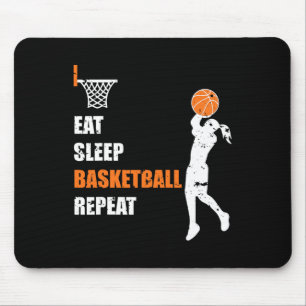 Eat Sleep Basketball Herhaal Girls Basketball Play Muismat