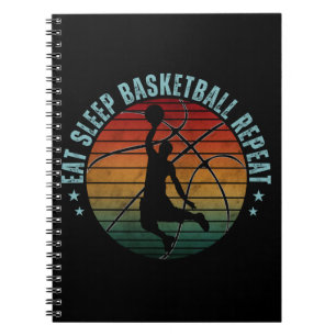 EAT SLEEP BASKETBALL HERHAAT NOTITIEBOEK