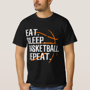 Eat Sleep Basketball Herhalen - Gift for Basketbal T-shirt