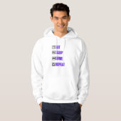 Eat Sleep Basketball Herhalen Hoodie (Voorkant volledig)
