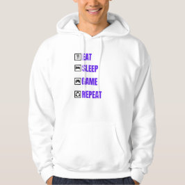 Eat Sleep Basketball Herhalen Hoodie