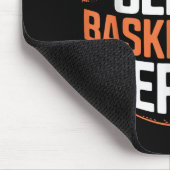 Eat Sleep Basketball Herhalen Muismat (Hoek)