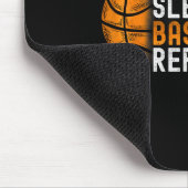 Eat Sleep Basketball Herhalen Muismat (Hoek)