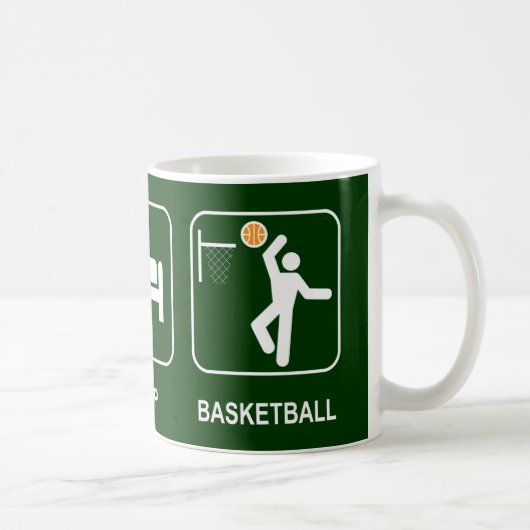 Eat Sleep Basketball Mok (Rechts)