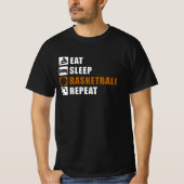 Eat Sleep Basketball Player Gift Idee T-shirt (Voorkant)