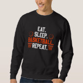 Eat Sleep Basketball Repeat 1 Trui (Voorkant)