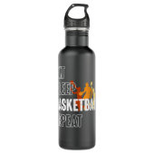 Eat Sleep Basketball Repeat Funny Tee for basketba Waterfles (Voorkant)