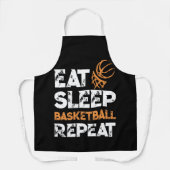 Eat Sleep Basketball Repeat Gift Dunk Schort (Voorkant)