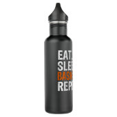 Eat Sleep Basketball Repeteren Gift Waterfles (Links)