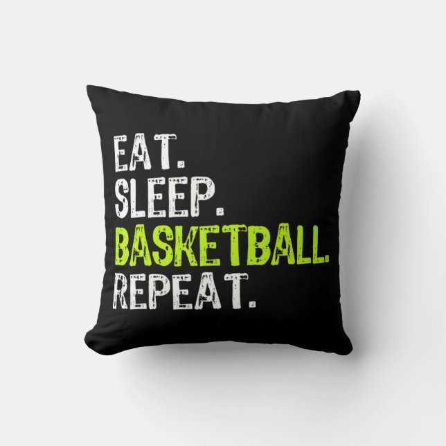 Eat Sleep Basketball Repo Player Fun Cool Lover Kussen (Voorkant)