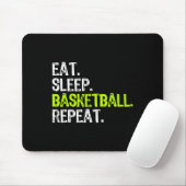 Eat Sleep Basketball Repo Player Fun Cool Lover Muismat (Met muis)