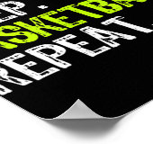 Eat Sleep Basketball Repo Player Fun Cool Lover Poster (Hoek)