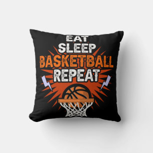 Eat Sleep Basketball Repo Player Gift Fun Basket Kussen