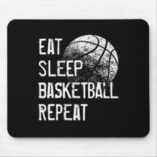 Eat Sleep Basketball Repo voor mannen meisjes B Muismat