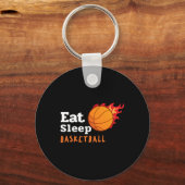 Eat Sleep Basketball Sleutelhanger (Voorkant)