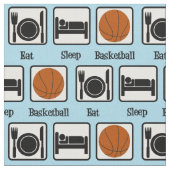 Eat Sleep Basketball Stof (Close Up)