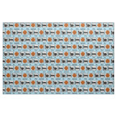 Eat Sleep Basketball Stof (Fat Quarter)