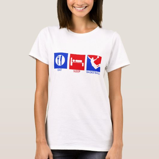 Eat Sleep Basketball Women's T-Shirt (Voorkant)