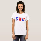 Eat Sleep Basketball Women's T-Shirt (Voorkant volledig)
