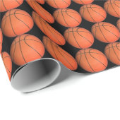 Eat Sleep Basketball Wrapping Paper Cadeaupapier (Rol Hoek)