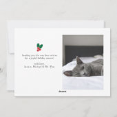 Eat Sleep Be Merry Pet Foto Kerstmis Feestdagenkaart (Achterkant)